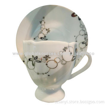 12-piece Coffee Cup and Saucer Set with Attractive Design